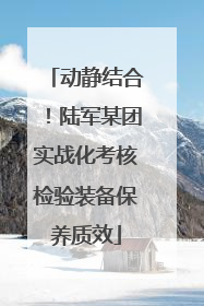 动静结合！陆军某团实战化考核检验装备保养质效