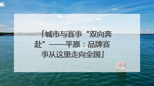 城市与赛事“双向奔赴”——平原：品牌赛事从这里走向全国