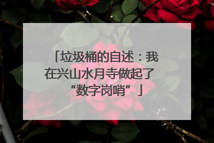 垃圾桶的自述：我在兴山水月寺做起了“数字岗哨”