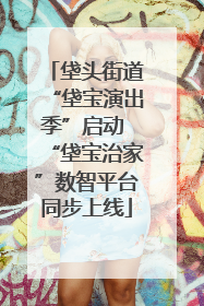 垡头街道“垡宝演出季”启动 “垡宝治家”数智平台同步上线