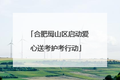 合肥蜀山区启动爱心送考护考行动