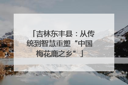 吉林东丰县：从传统到智慧重塑“中国梅花鹿之乡”