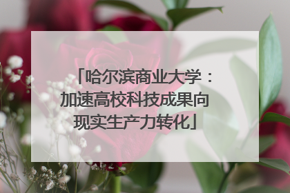 哈尔滨商业大学：加速高校科技成果向现实生产力转化