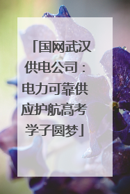 国网武汉供电公司：电力可靠供应护航高考学子圆梦
