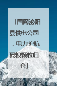 国网泌阳县供电公司：电力护航夏粮颗粒归仓