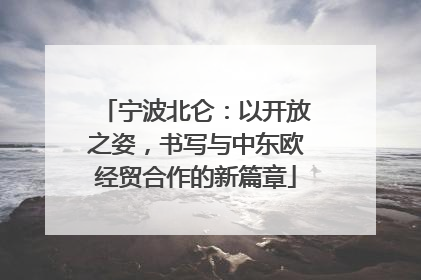 宁波北仑：以开放之姿，书写与中东欧经贸合作的新篇章