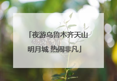 夜游乌鲁木齐天山明月城 热闹非凡