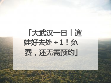 大武汉一日︱遛娃好去处＋1！免费，还无需预约
