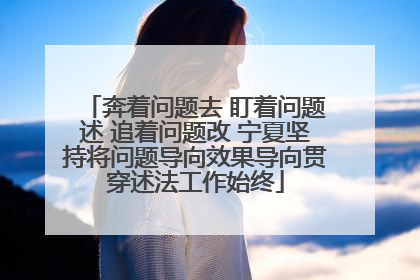 奔着问题去 盯着问题述 追着问题改 宁夏坚持将问题导向效果导向贯穿述法工作始终