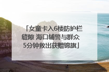 女童卡入6楼防护栏缝隙 海口辅警与群众5分钟救出获赠锦旗