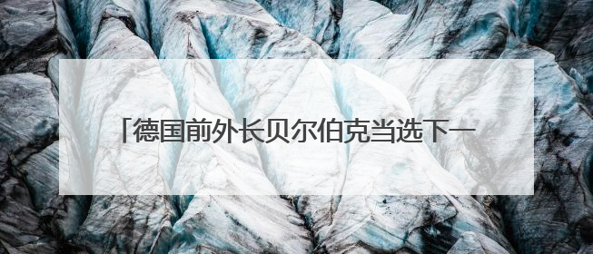 德国前外长贝尔伯克当选下一届联大主席，今年9月上任