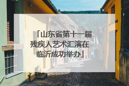 山东省第十一届残疾人艺术汇演在临沂成功举办