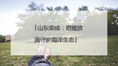 山东荣成：增殖放流守护海洋生态