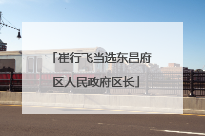 崔行飞当选东昌府区人民政府区长