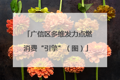 广信区多维发力点燃消费“引擎”（图）