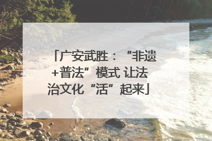 广安武胜：“非遗+普法”模式 让法治文化“活”起来