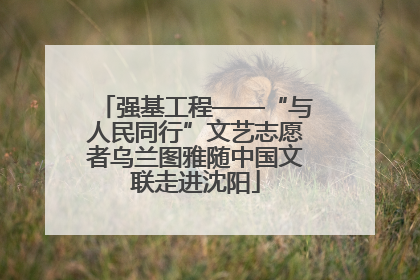 强基工程——“与人民同行”文艺志愿者乌兰图雅随中国文联走进沈阳