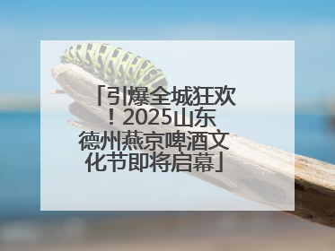 引爆全城狂欢！2025山东德州燕京啤酒文化节即将启幕