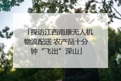 探访江西南康无人机物流配送 农产品十分钟“飞出”深山