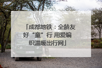 成都地铁：全龄友好“童”行 用爱编织温暖出行网