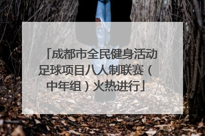 成都市全民健身活动足球项目八人制联赛（中年组）火热进行