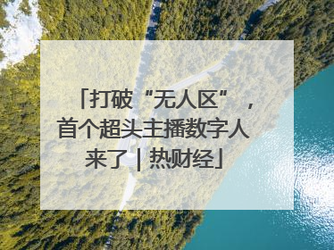 打破“无人区”，首个超头主播数字人来了｜热财经