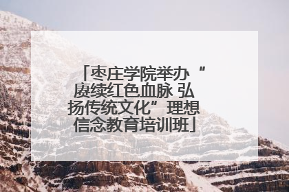 枣庄学院举办“赓续红色血脉 弘扬传统文化”理想信念教育培训班