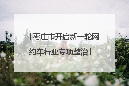 枣庄市开启新一轮网约车行业专项整治