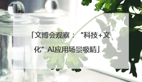 文博会观察：“科技+文化”AI应用场景吸睛