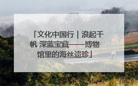 文化中国行｜浪起千帆 深蓝宝藏——博物馆里的海丝遗珍