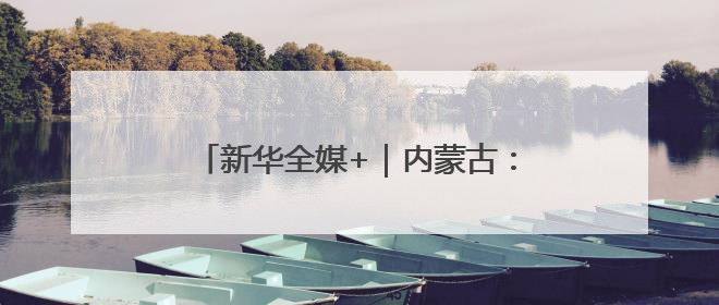 新华全媒+｜内蒙古：沙海之中建“蓝海”