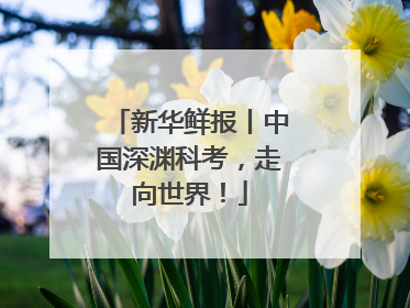 新华鲜报丨中国深渊科考，走向世界！