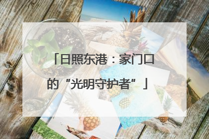 日照东港：家门口的“光明守护者”