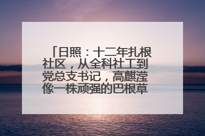 日照：十二年扎根社区，从全科社工到党总支书记，高麒滢像一株顽强的巴根草，把根深深扎进基层的土壤——“巴根草书记”的夏日叙事
