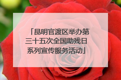 昆明官渡区举办第三十五次全国助残日系列宣传服务活动