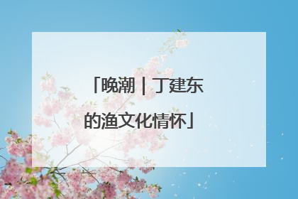 晚潮｜丁建东的渔文化情怀