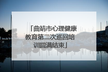 曲靖市心理健康教育第二次巡回培训圆满结束