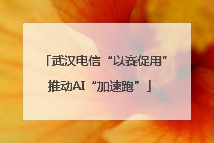 武汉电信“以赛促用”推动AI“加速跑”