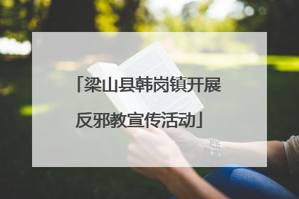 梁山县韩岗镇开展反邪教宣传活动