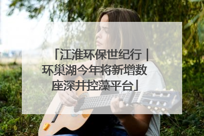 江淮环保世纪行｜环巢湖今年将新增数座深井控藻平台
