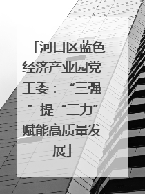 河口区蓝色经济产业园党工委：“三强”提“三力”赋能高质量发展