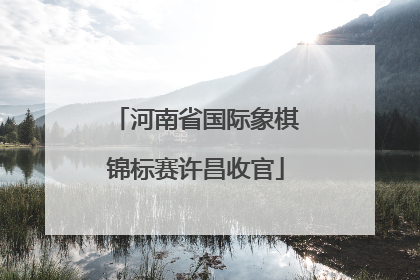 河南省国际象棋锦标赛许昌收官