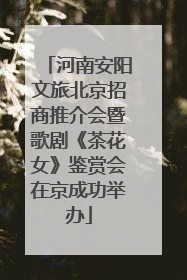 河南安阳文旅北京招商推介会暨歌剧《茶花女》鉴赏会在京成功举办