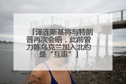 泽连斯基将与特朗普再次会晤，此前曾力陈乌克兰加入北约是“互惠”