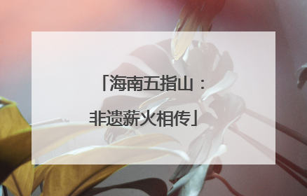 海南五指山：非遗薪火相传