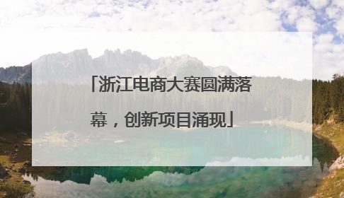 浙江电商大赛圆满落幕，创新项目涌现
