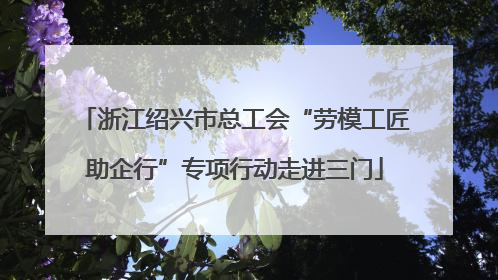 浙江绍兴市总工会“劳模工匠助企行”专项行动走进三门