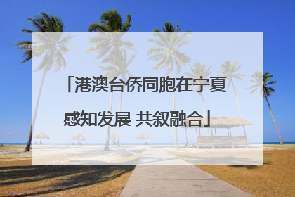 港澳台侨同胞在宁夏感知发展 共叙融合