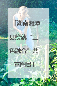 湖南湘潭县绘就“三色融合”共富图景