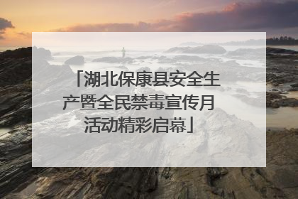 湖北保康县安全生产暨全民禁毒宣传月活动精彩启幕